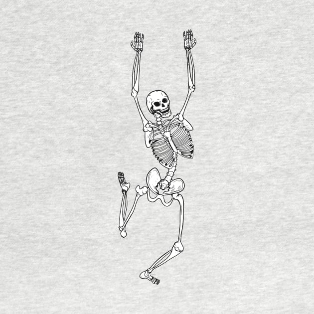 Skeleton Dance - Halloween Party Skeleton by georgiagoddard